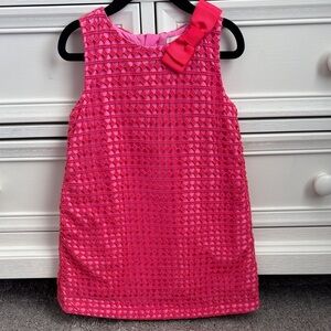 Kate Spade Vibrant Pink Textured Dress with Bow